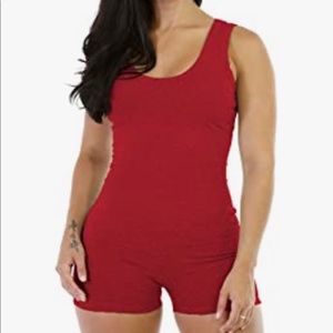 Red bodysuit